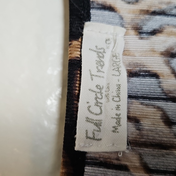 Fashion Nova Animal Print Blouse - Black and Tan - Picture 2 of 5